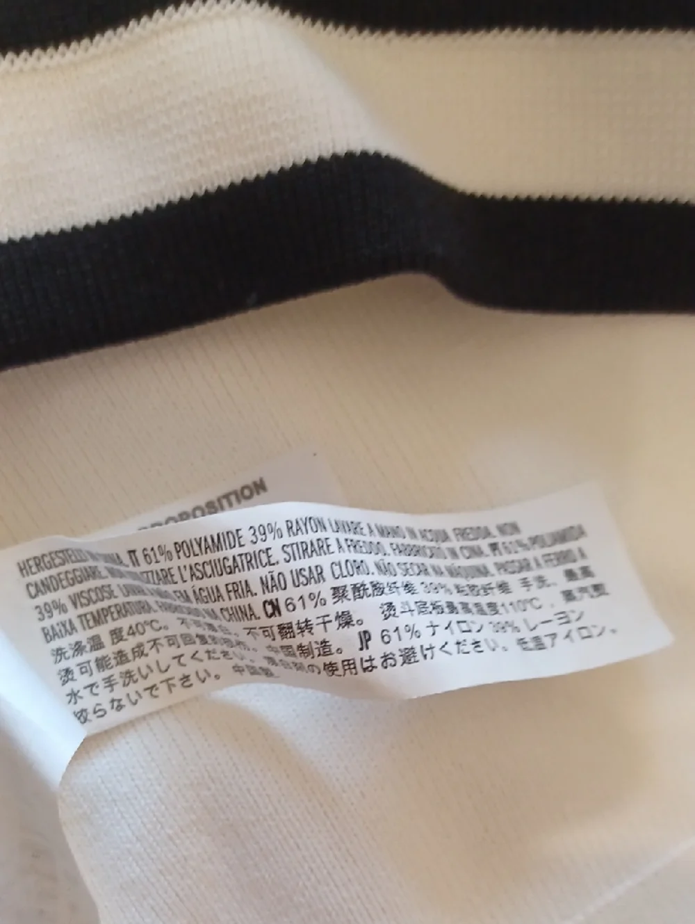 Endless Rose Sz L, fitted, Knitn Bodycon, White Dress with Black Trim Accents_9
